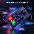 Clavier Mini RGB 6 Touches 1 Molette Programmable